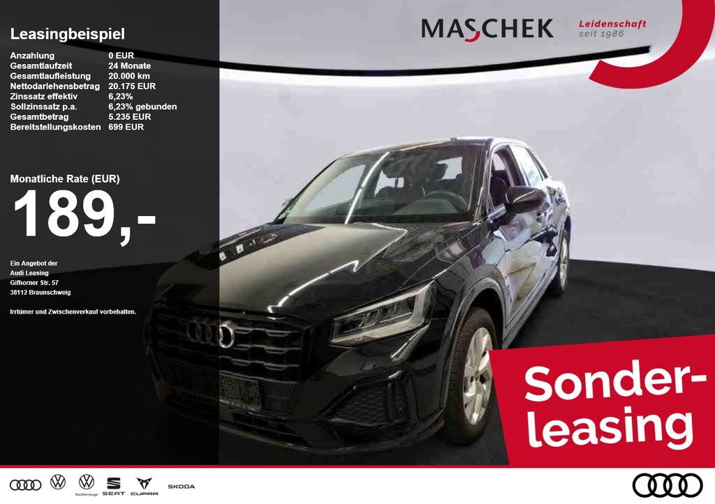 Audi Q2 Advanced 30 TDI Sonderleasing! Navi Sitzh. PD
