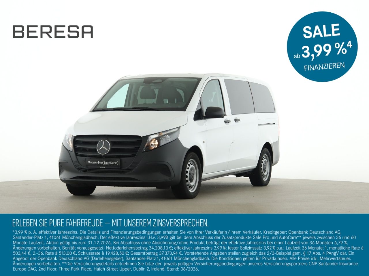 Mercedes-Benz Vito 114 CDI Tourer Lang 9 Sitzer Kamera