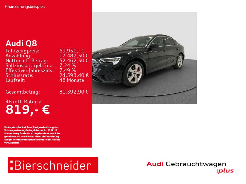 Audi Q8 Sportback 55 e-tron S-Line AHK MATRIX HuD 360