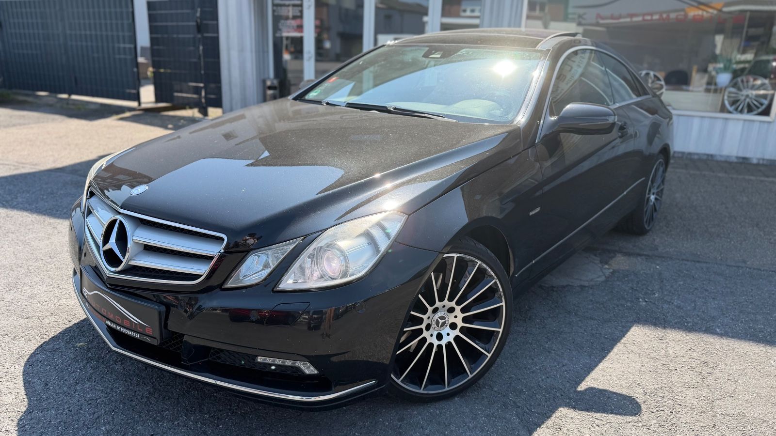 Mercedes E 350 2009, 3.5 benzīns, Automāts, Kupeja, Melns — Latvijā