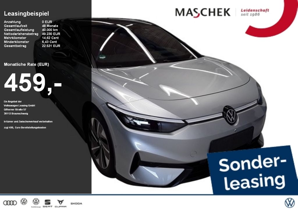 Volkswagen ID.7 Pro S 86 kWh AHK Pano Black Memory Matrix H