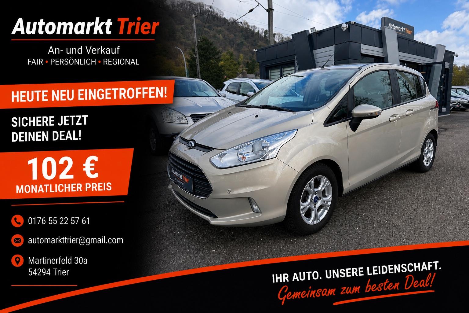 Ford B-MAX Sync Edition! Automatik! TÜV NEU! 1. Hand!