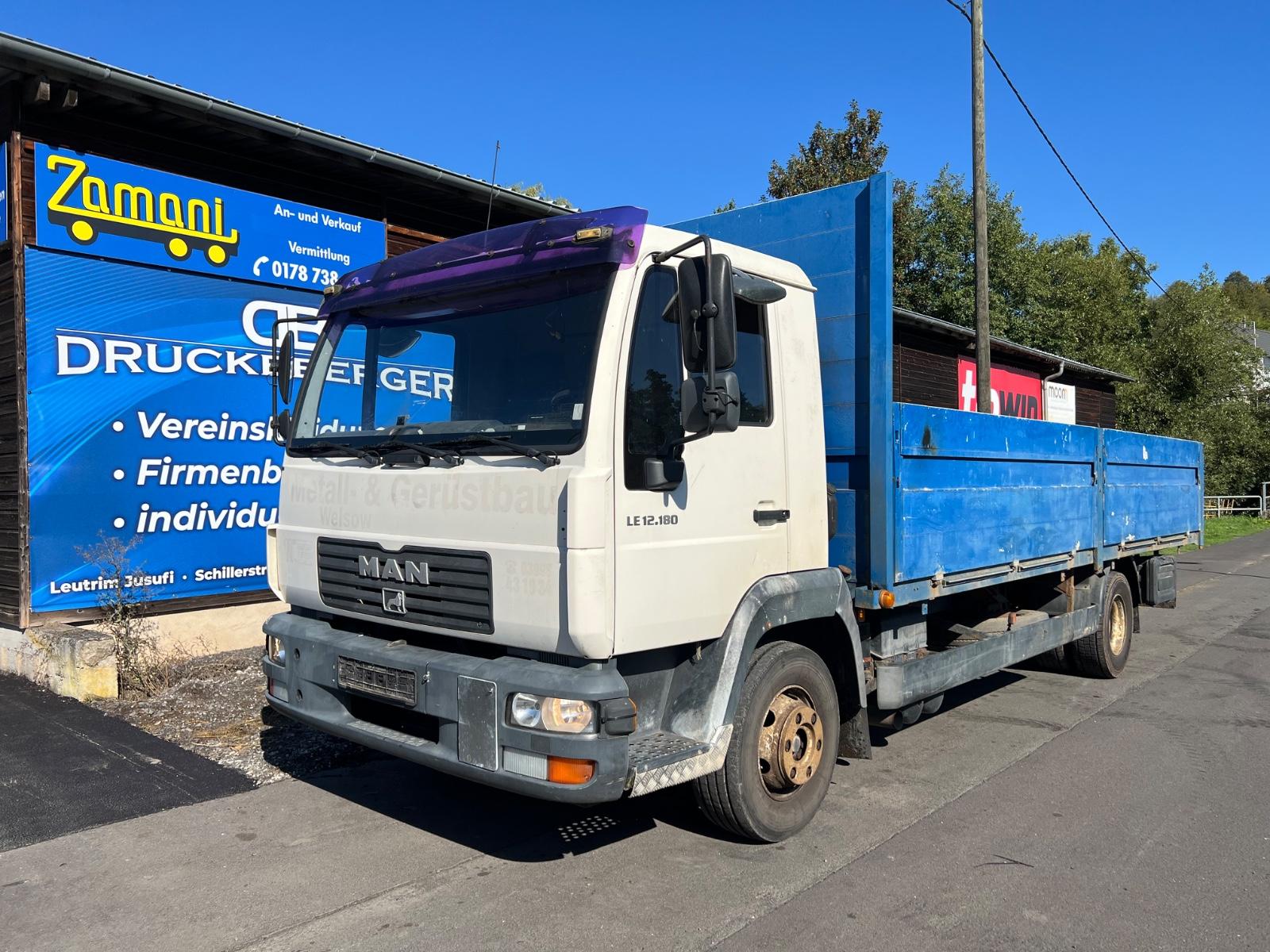 MAN LE12.180/Pritsche/4x2/Tüv 05-2027/5090Kg Leergew
