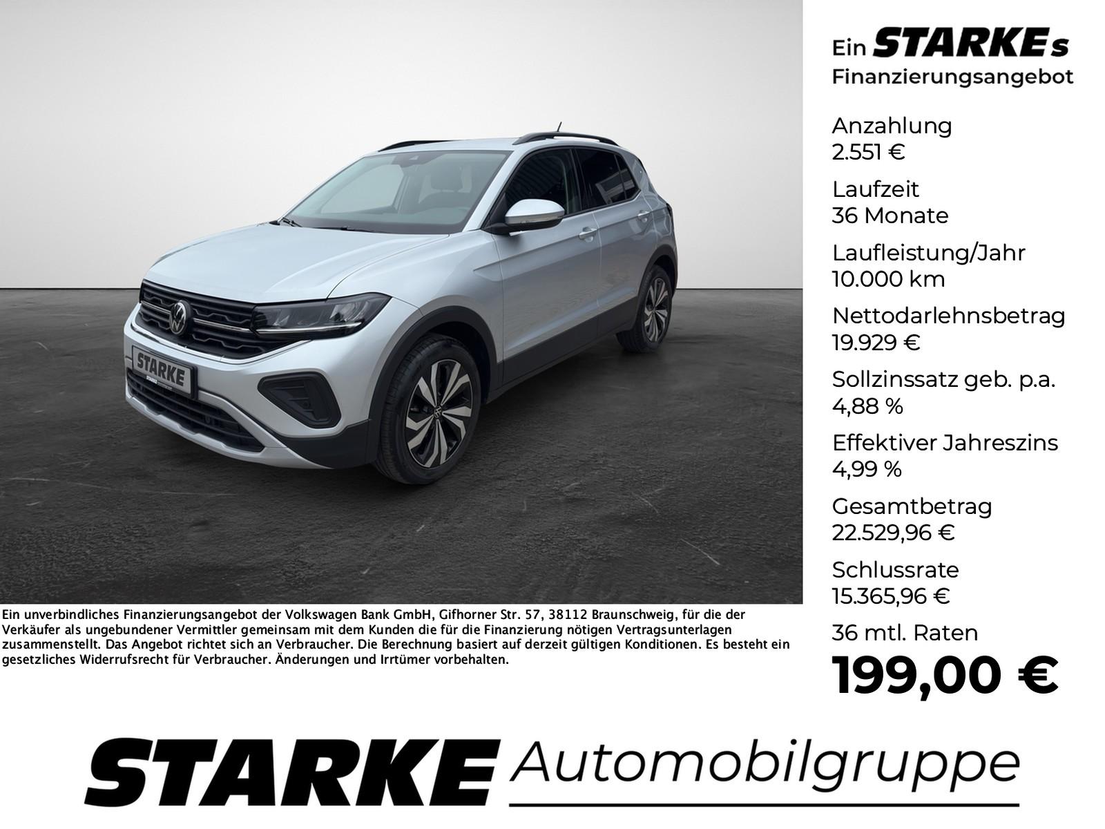 Volkswagen T-Cross 1.0 TSI DSG Life  LED Kamera PDC LM Klim