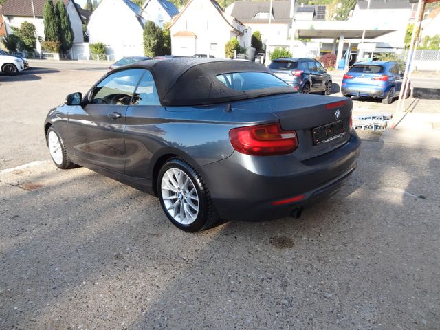 Fahrzeugabbildung BMW 218i Cabrio/Sport-Line/1.Hd/64TKM/SitzH/PDC/