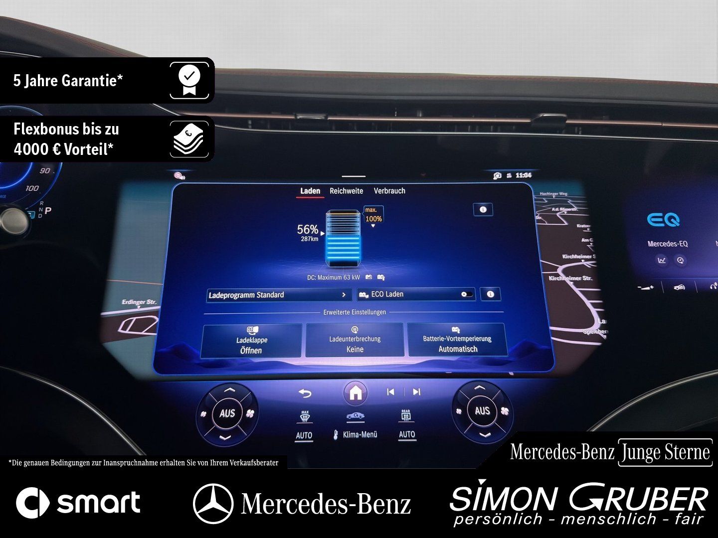 Fahrzeugabbildung Mercedes-Benz EQE 350 4M AMG Hyper Airmatic Massage Mod 2025