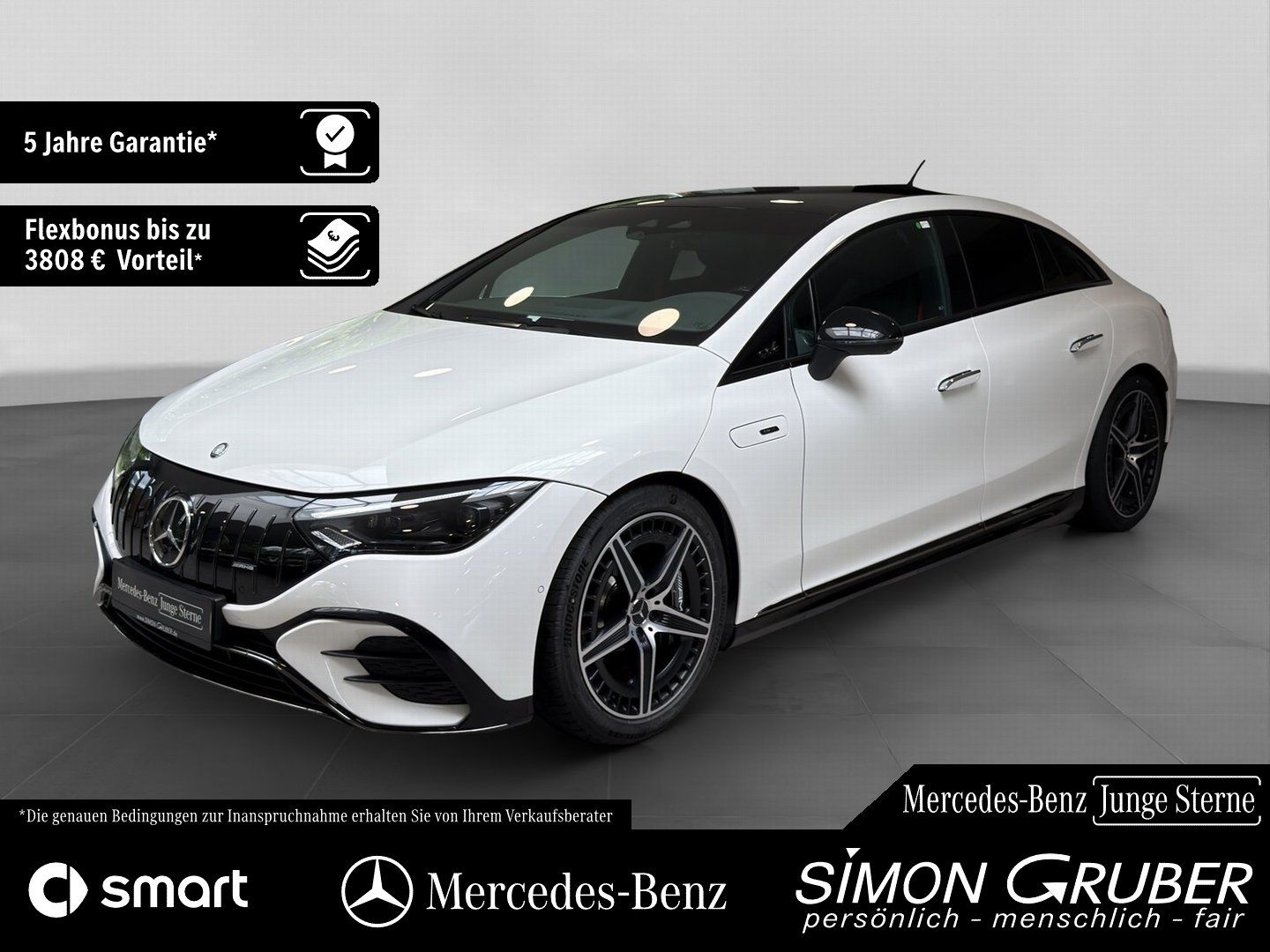 Fahrzeugabbildung Mercedes-Benz EQE 43 4M AMG Hyper Pano HUD Massage Md2025