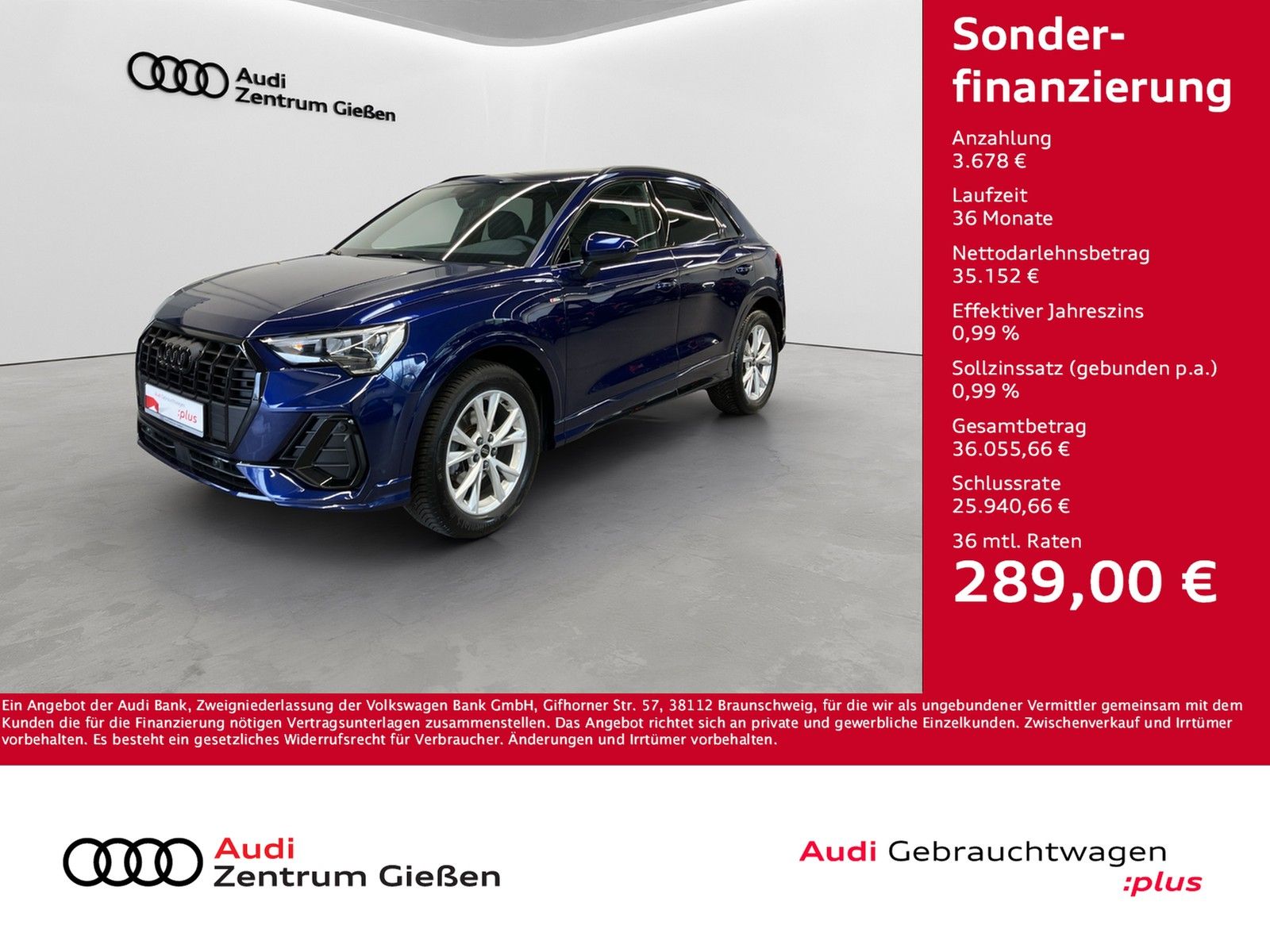 Audi Q3 35 TFSI S-tronic S line Black AHK Pano Navi
