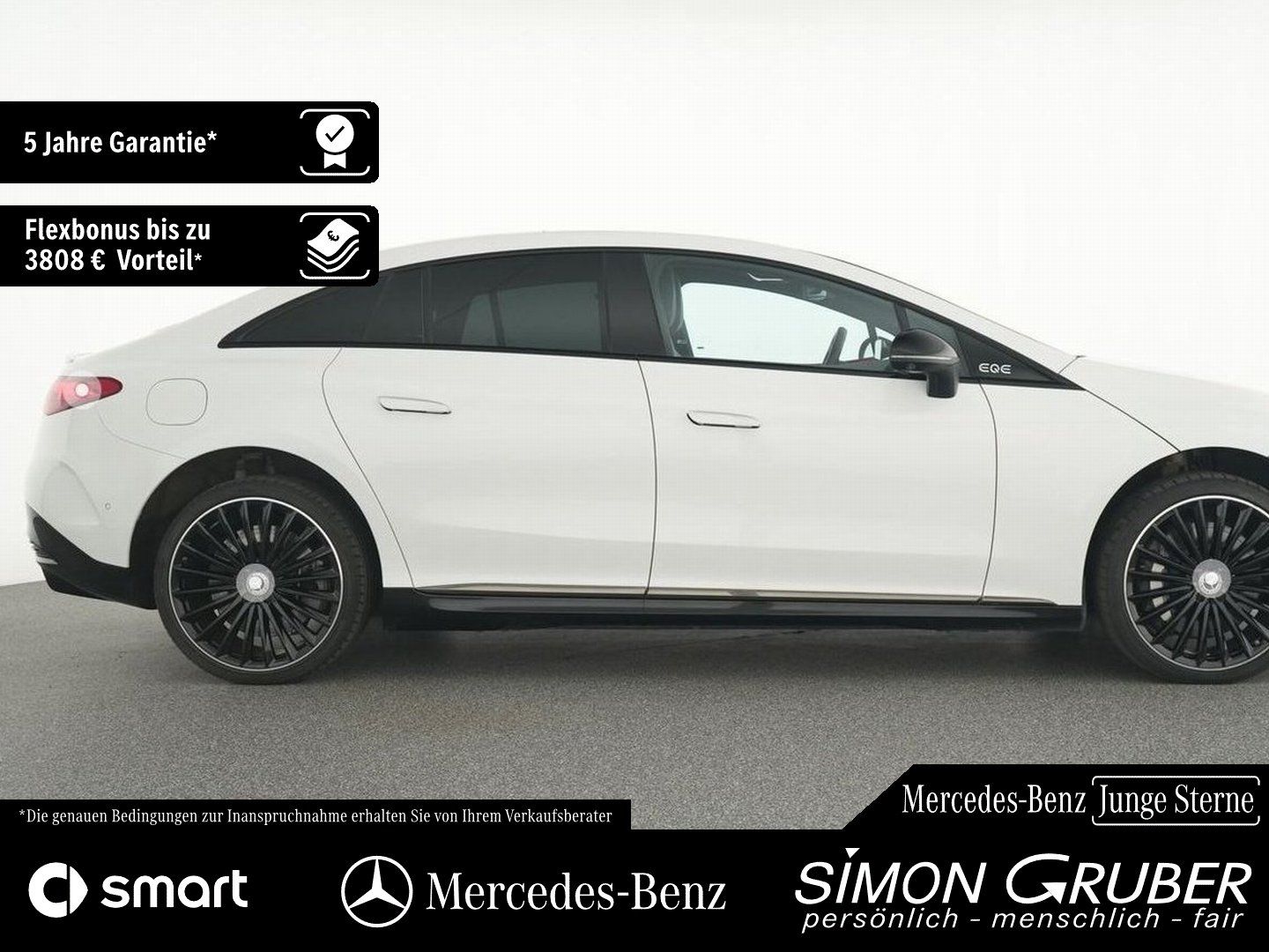 Fahrzeugabbildung Mercedes-Benz EQE 350 AMG Night Pano Airmatic Burm Leder DigiL