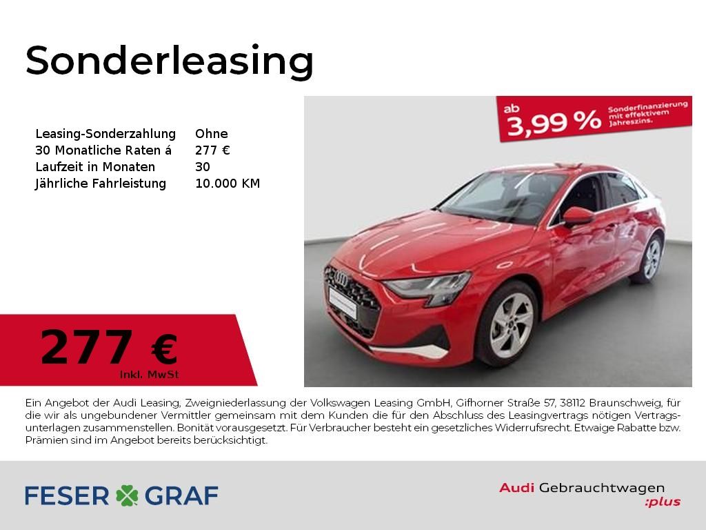 Abbildung Leasingangebot Audi A3 Limousine 35 TFSI advanced S tronic