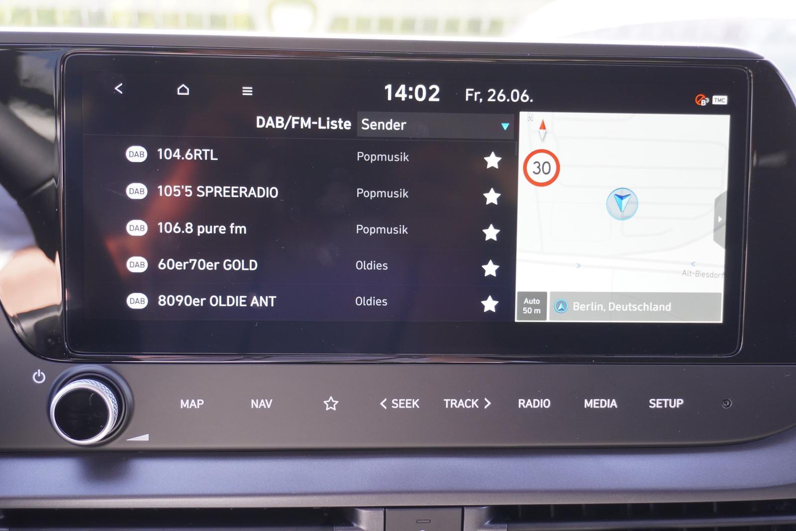 Hyundai i20 1.2 Navi Kamera Android Apple DAB Spurhalte