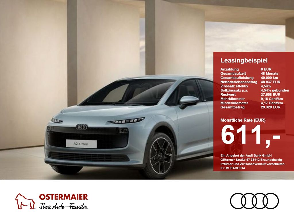 Audi A2 e-tron 170 kW Klima ACC AUT Akustikglas LED