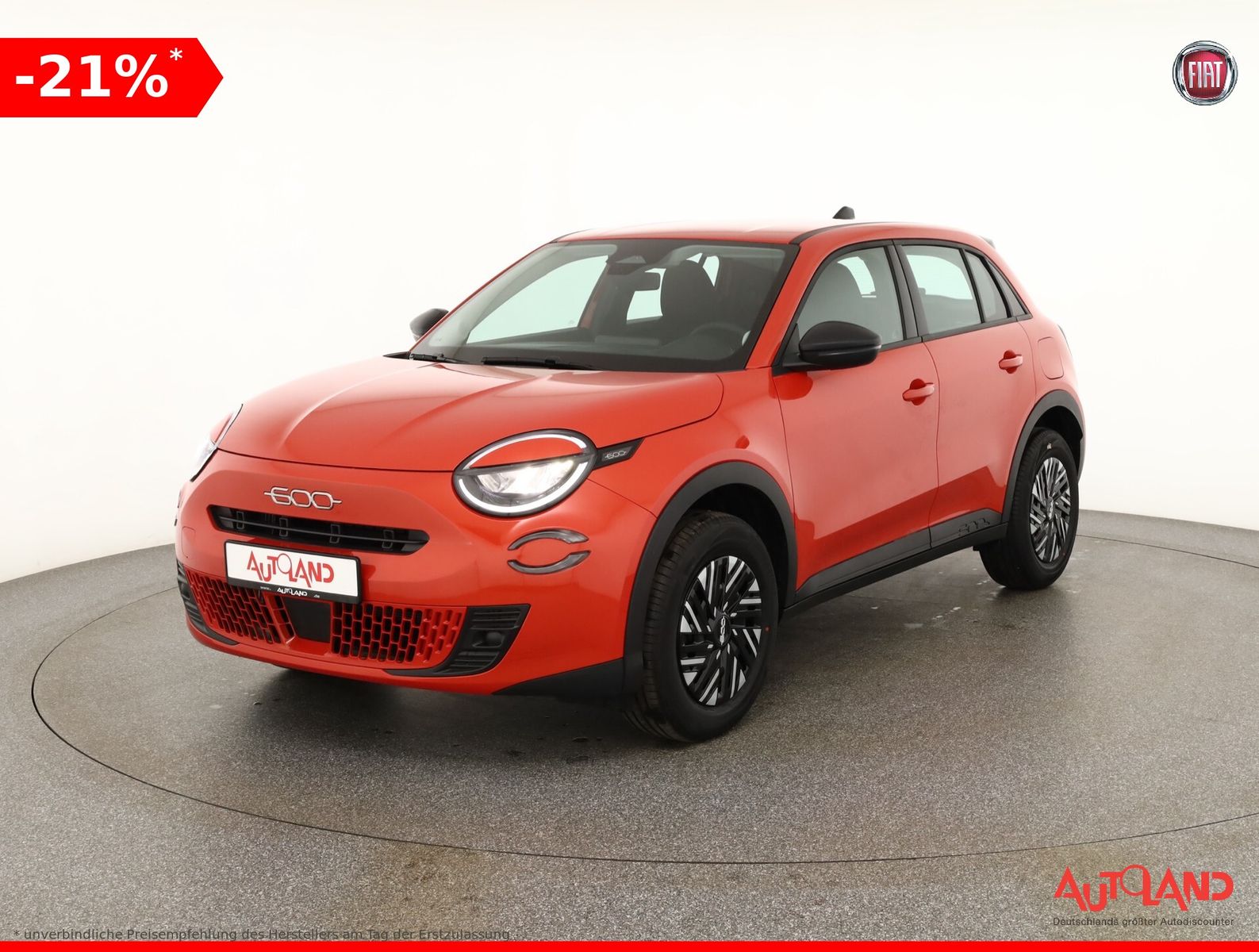 Fiat 600 1.2 T3 mHEV Aut. LED Tempomat Sitzheizung