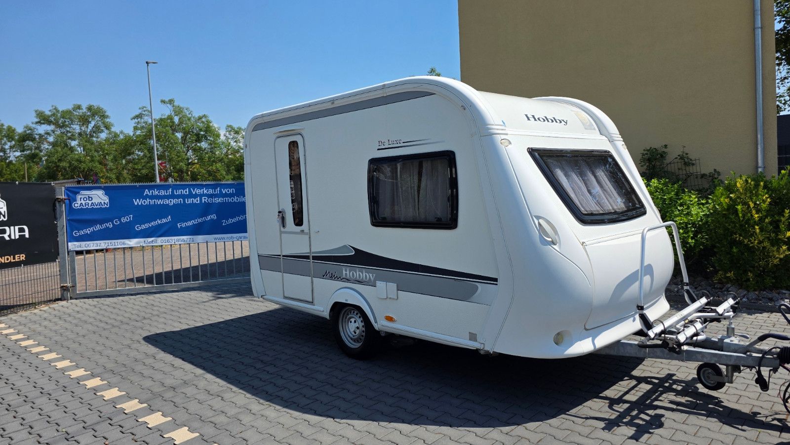 Zdjęcie: Hobby De Luxe 350 TB,Mover,Vorzelt,Fahrradträger