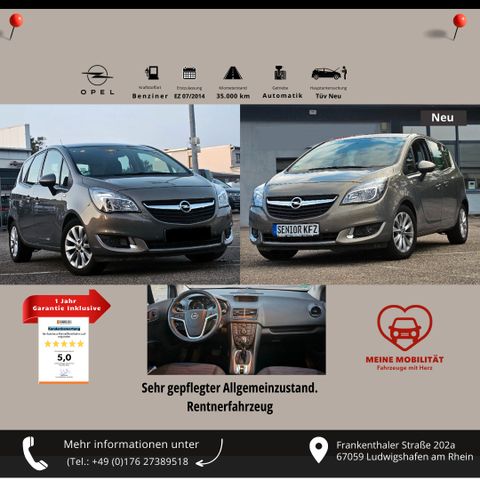 Opel Meriva*Rentner Fhrz.*Nur 35.000Km*PDC.h.v.Top Z