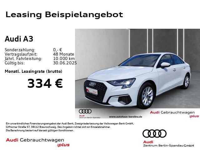 AUDI A3 Lim. 30 TFSI S tronic *ACC*NAV+*Virt.C*SHZ*