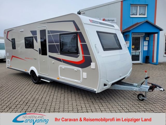 Neuseenland Caravaning Fahrzeugverkauf STERCKEMAN Evolution 580PE Kid´s *Mj.23*Klimaanlage*Premium