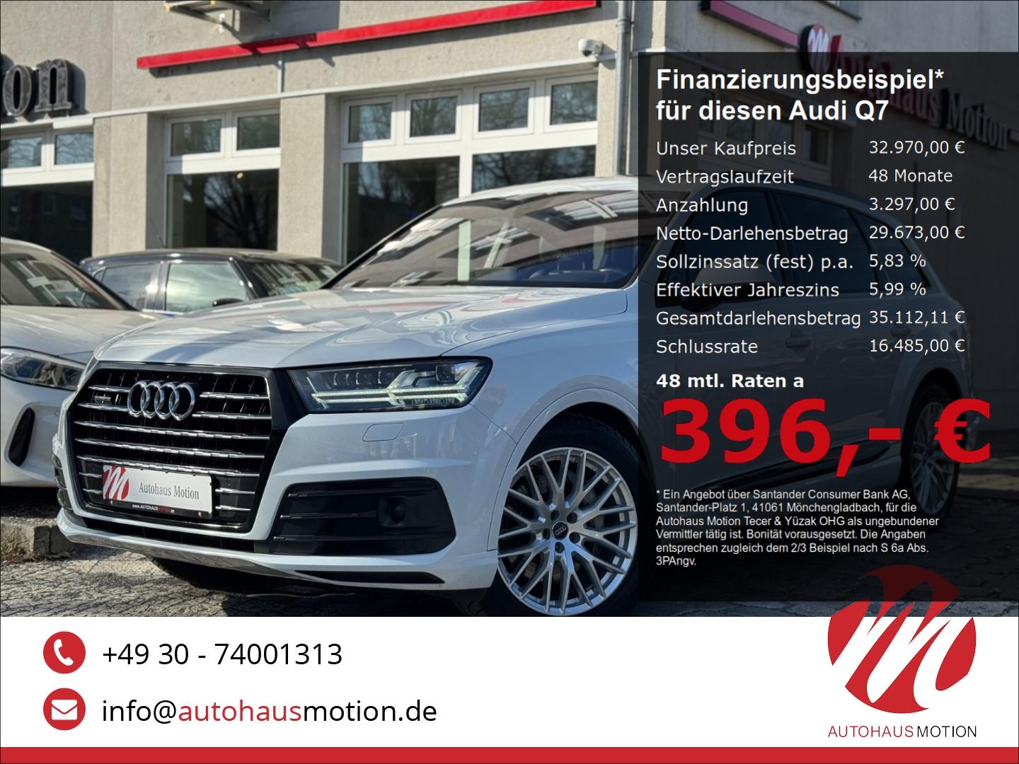 Audi Q7 3.0 TDI quattro 3x S-line 7-Sitzer Pano Kamer