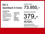 Audi RS 3 Sportback S tronic MATRIX HUD Pano Kamera - Audi RS3: Limousine