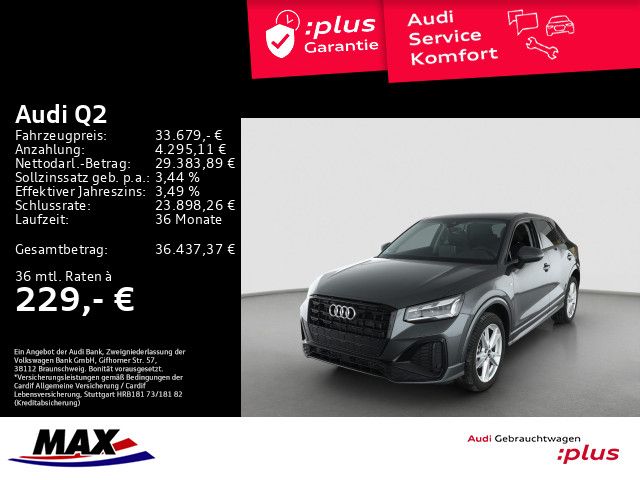 Q2 35 TFSI S LINE +OPTIK+MATRIX+AHK+NAVI+KAMERA+