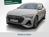 Audi e-tron 55 S Line quattro 300kW B&O LED Nav Pano - mit Elektro-Antrieb: Beige, Panorama-Dach, Geländewagen