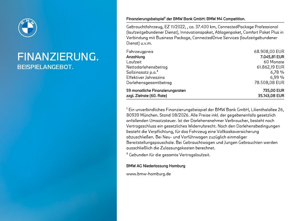 BMW M4 Competition M xDrive Cabrio Driv.Assist.Prof foto 14