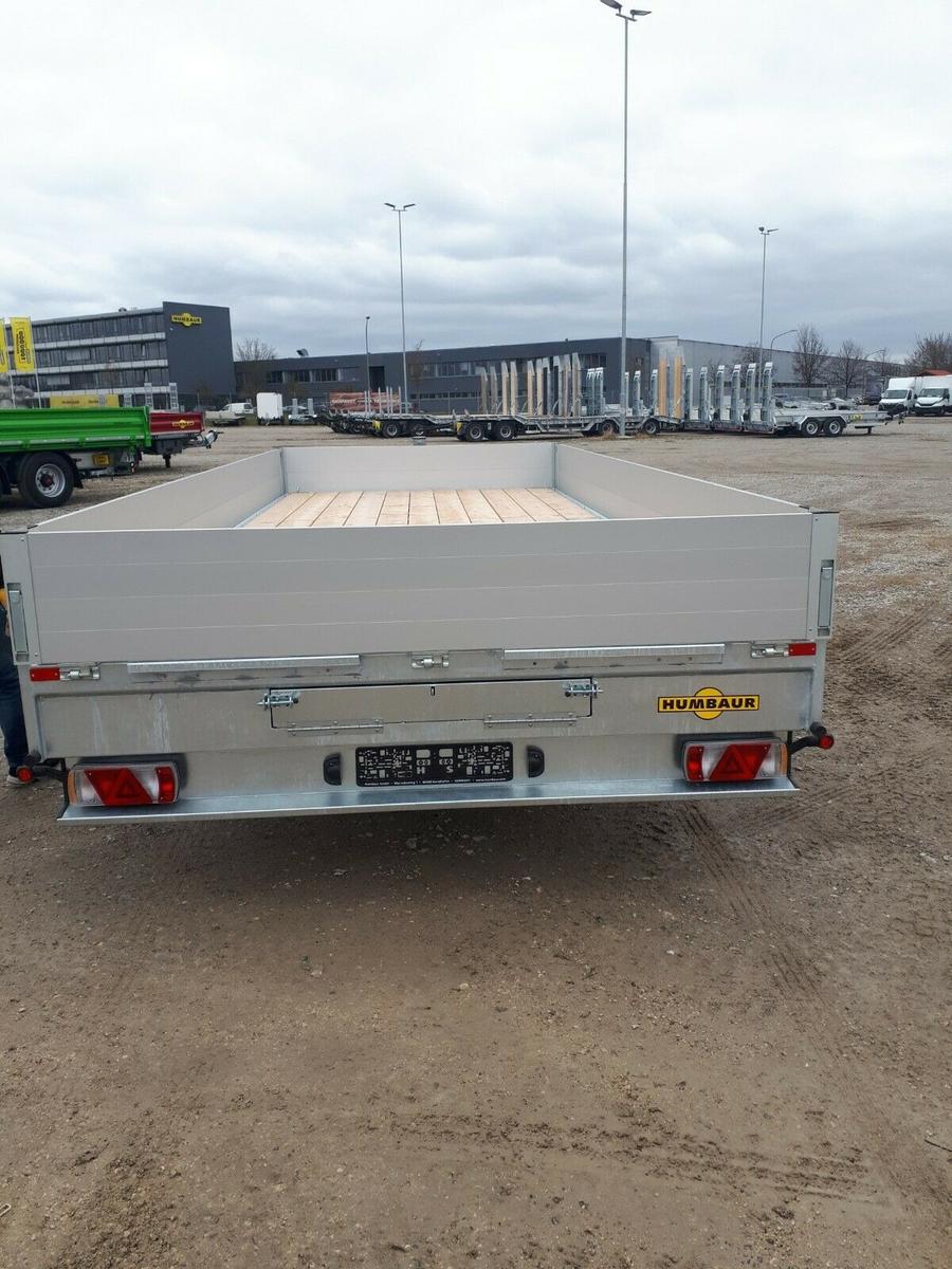 Humbaur 11,9 t Tandem-Tieflader | ALU-BW | Rampenschacht
