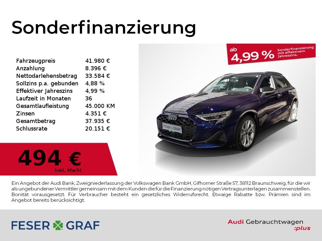 Audi A3 Sportback advanced TDI LED Navi SHZ ACC V-Coc