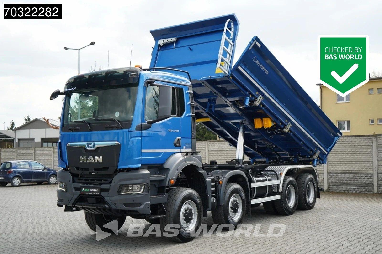MAN TGS 41.480 8X6 NEW! 8x6 2-way KH-Kipper Steel su
