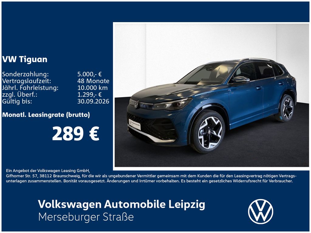 Tiguan R-Line eTSI 110kW DSG Preisvorteil 14899€