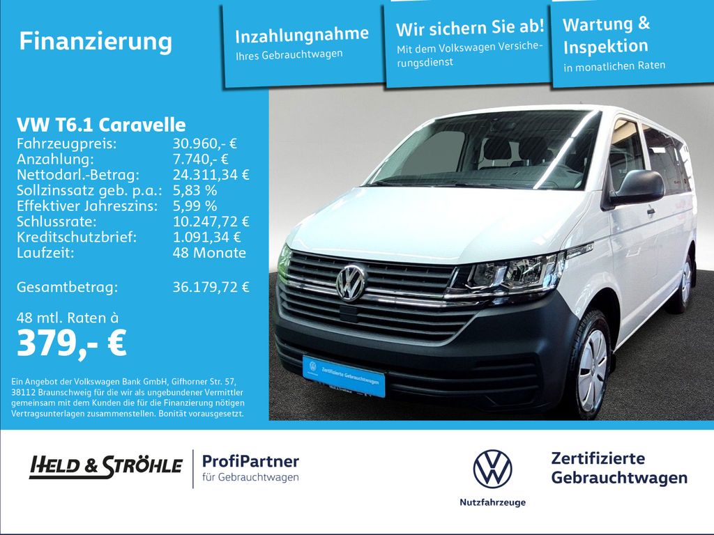 Abbildung Leasingangebot Volkswagen T6.1 Caravelle Trendline 2.0 TDI 9S PDC DAB