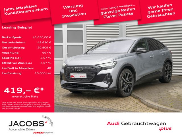 Audi Q4 Sportback 45 S line/0,25/Black+/Matrix/Wärmep