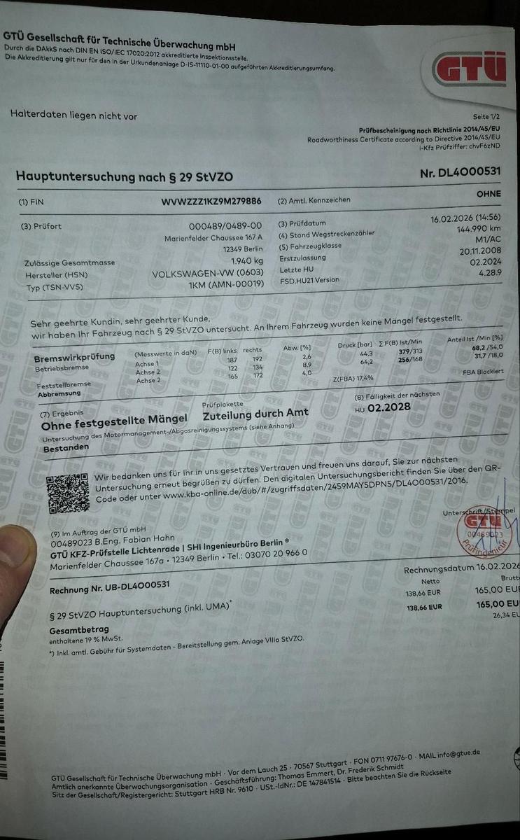 Volkswagen Golf, 2008