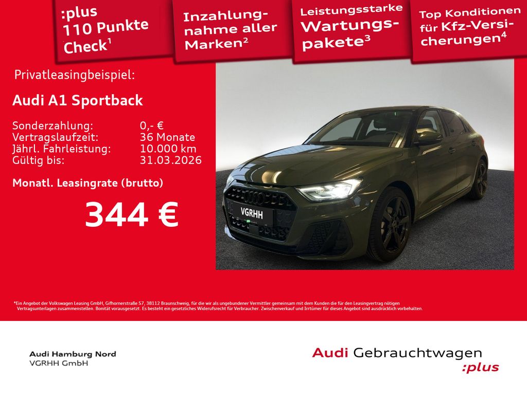 A1 Sportback 30 TFSI S line S tronic LED/ACC/KAM