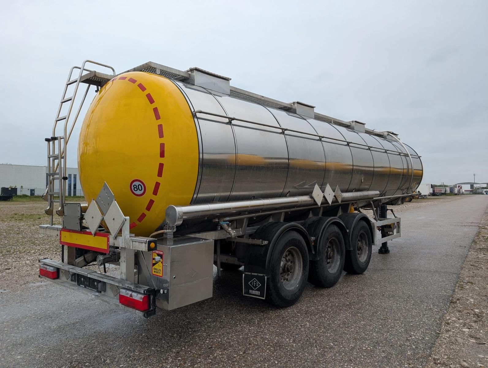Feldbinder 3-Achs-Tanksattelauflieger Chemie/1 Kammer