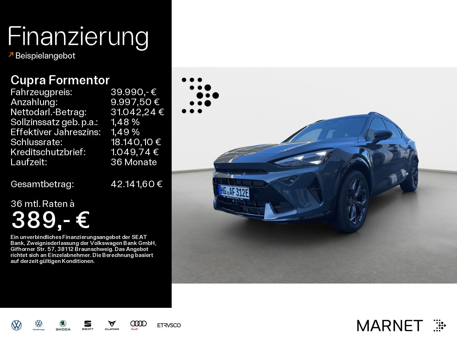 Cupra Formentor 1.5 e-HYBRID 150 kW (204 PS) *EDGE*DSG
