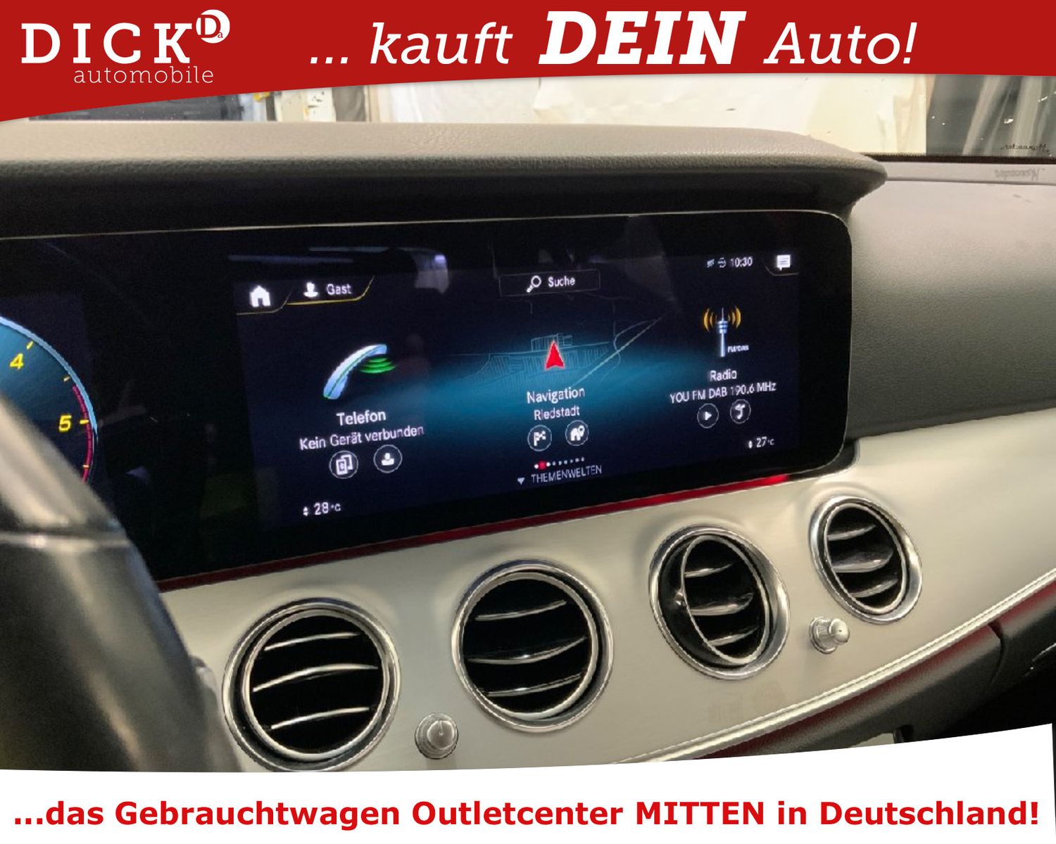 Fahrzeugabbildung Mercedes-Benz E 220d 4Mat 9G LED/ACC/VIRTU/LEDER/GLASDACH/8Fa