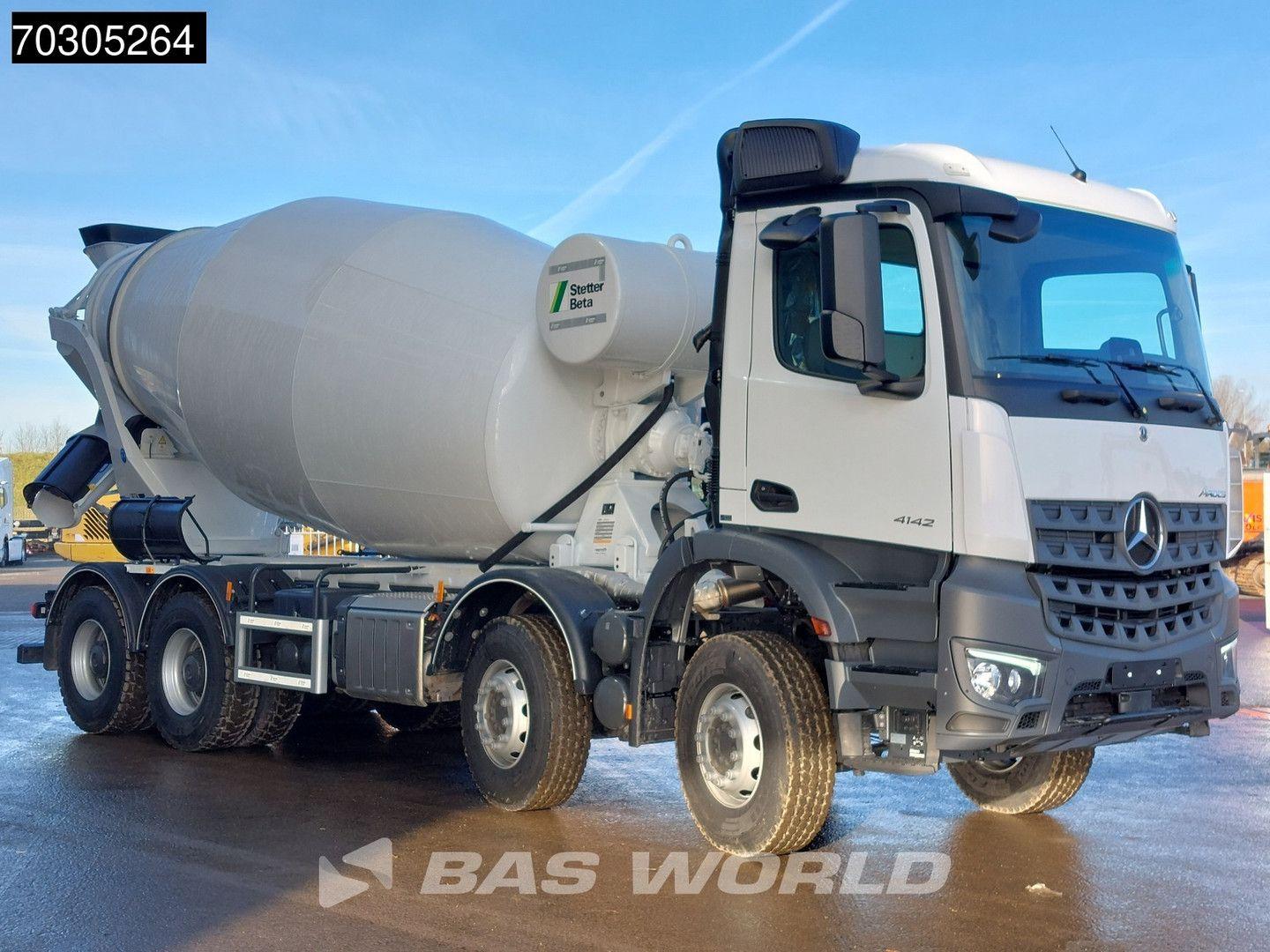 Mercedes-Benz Arocs 4142 8X4 NEW! 12m3 Stetter Mixer Steelsusp