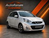 Nissan Micra Acenta_Automatik_Navi_TÜV Neu - silberne Nissan Micra