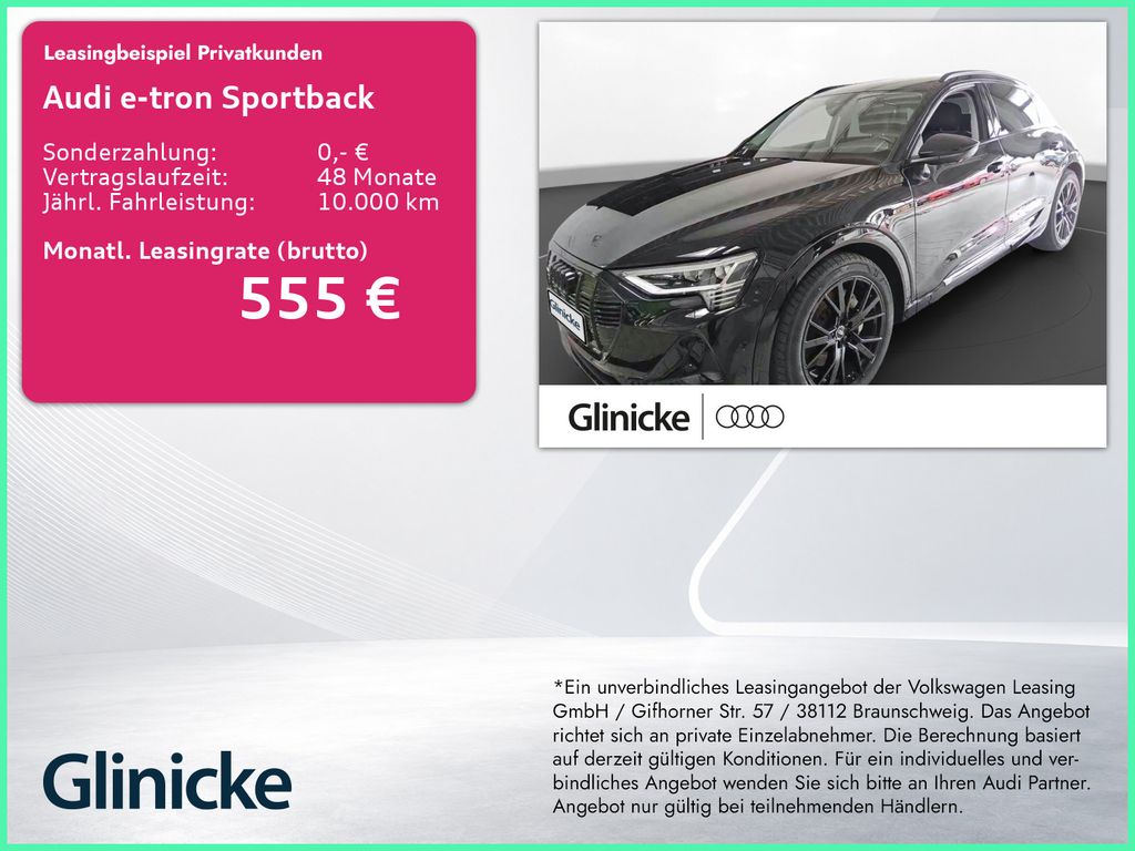 Audi e-tron Sportback 55 qu. S line Matrix LM 21" Nav