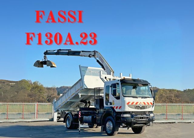 Renault KERAX 370* KIPPER 4,70m * FASSI F130A.23 + FUNK