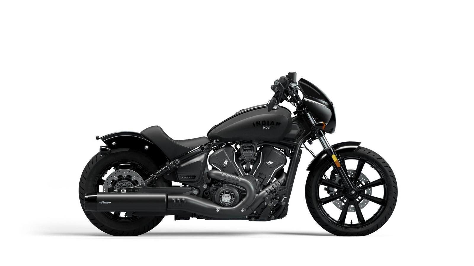 Indian Sport Scout MY25 Black Smoke, Limited + Tech