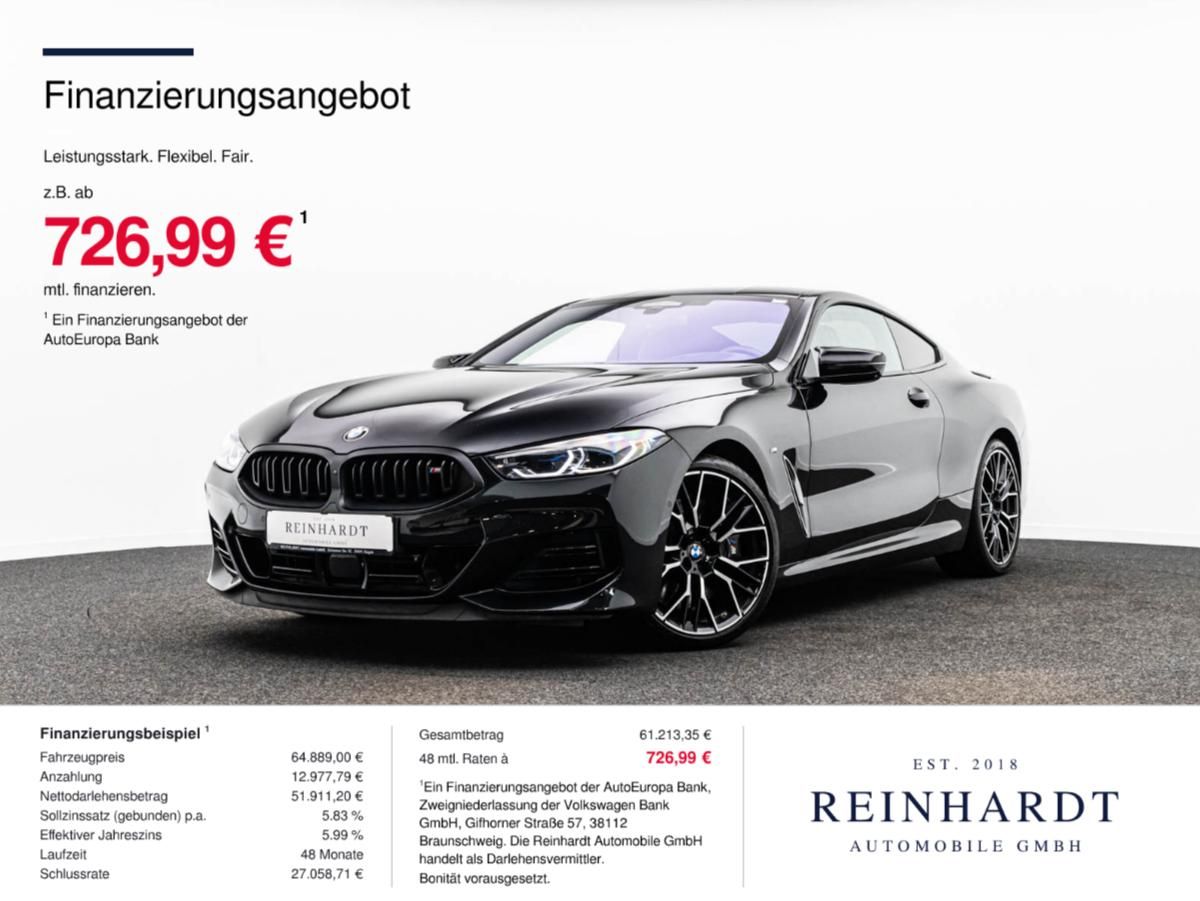 BMW M850i COUPE xDRIVE SHADOW/LSR/ACC/HuD/M-AGA/360°