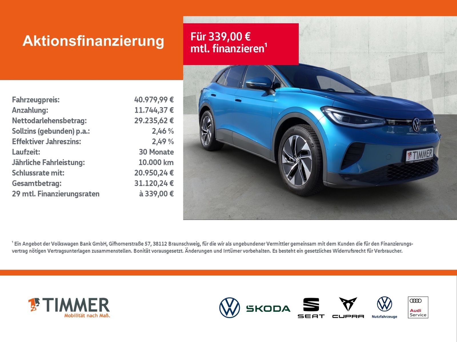 Volkswagen ID.4 PRO 82 kWh +WÄPU +AHK +H&K +IQ.LIGHT +ACC + imagem 2