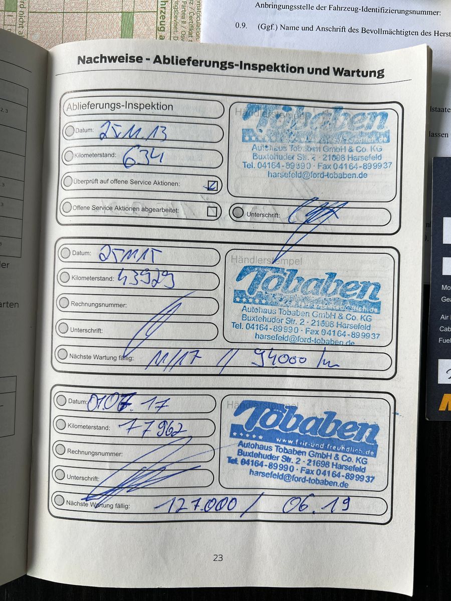 Fahrzeugabbildung Ford Transit Kasten FT 350 HOCH & LANG KLIMA H.REGALE