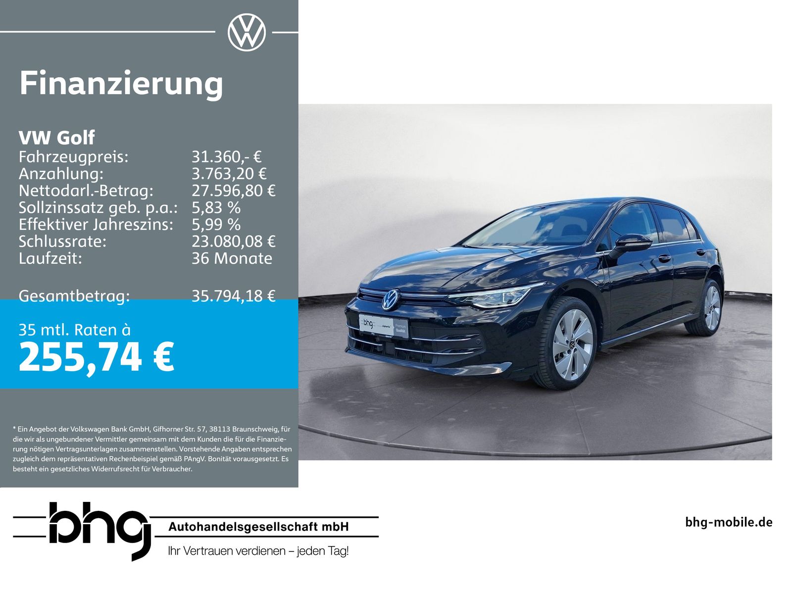 Volkswagen Golf 1,5 eHybrid DSG STYLE