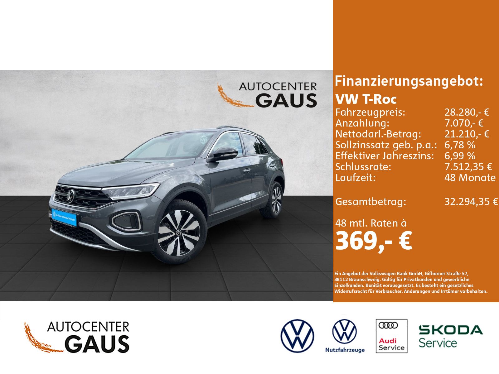 T-Roc Goal 2.0 TDI AHK*Navi*Standhzg.*Kamera