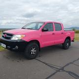 Toyota Hilux 2.5 4x4 Doppelkabine, Einmalig, AHK, Klima - rote Toyota Hilux