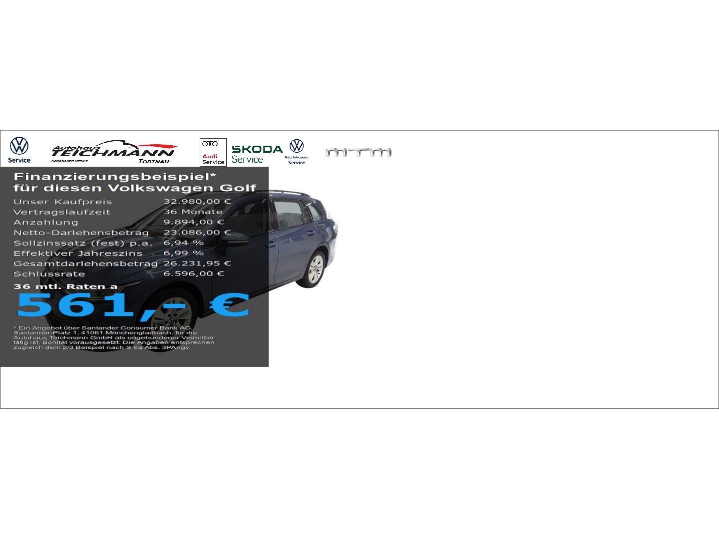 Volkswagen Golf VIII Variant 1.5 eTSI 110 kW Life DSG AHK