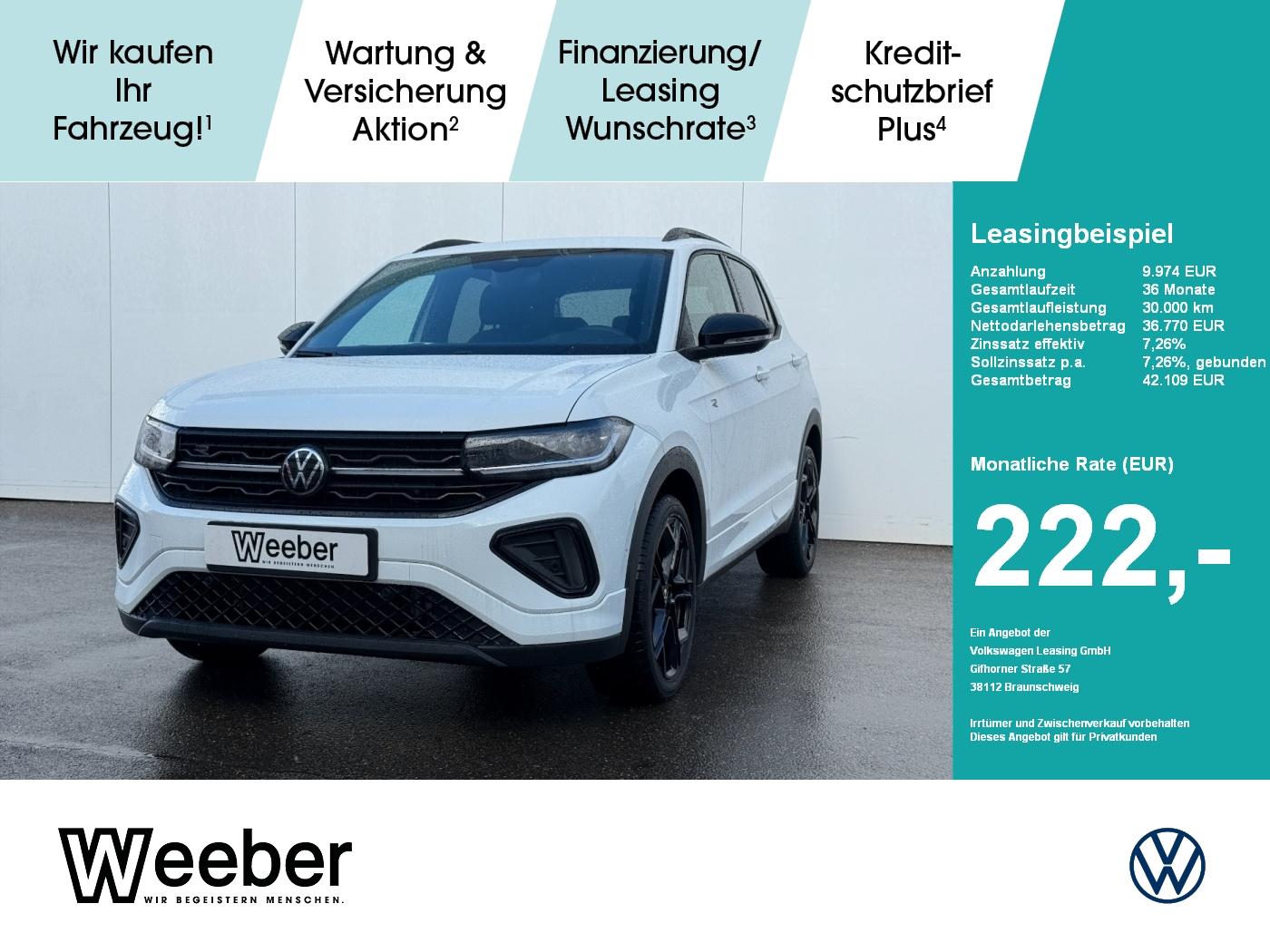 Volkswagen T-Cross 1.5 l TSI DSG R-Line LED Kamera PDC
